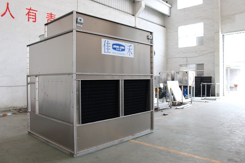 液压站用闭式冷却塔安装示意流程